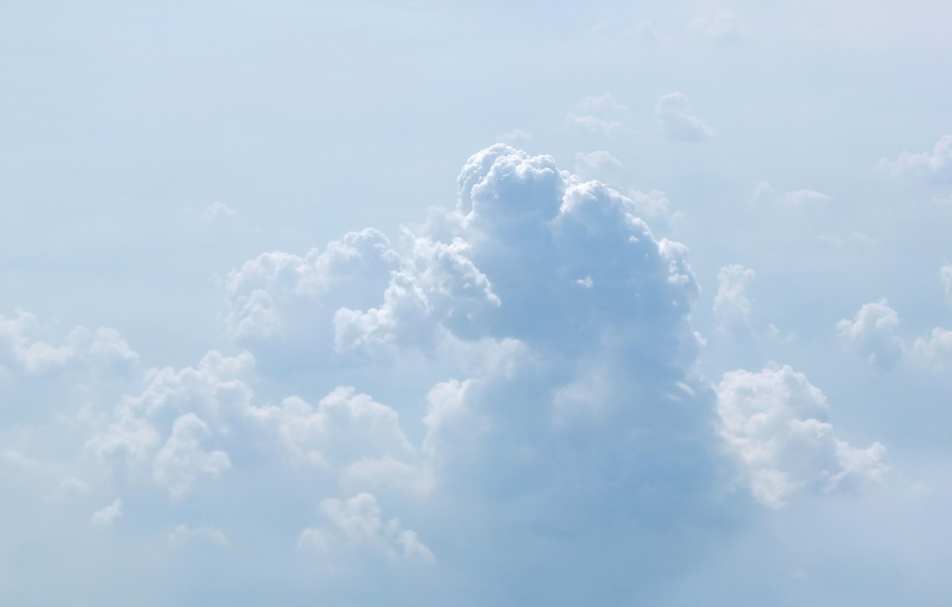 a blue sky with clouds
